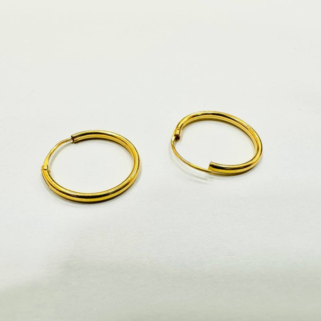 916 / 22k Loop Earring Simple design - Best Gold Shop 22k gold 22k gold earring 916 gold 916 gold