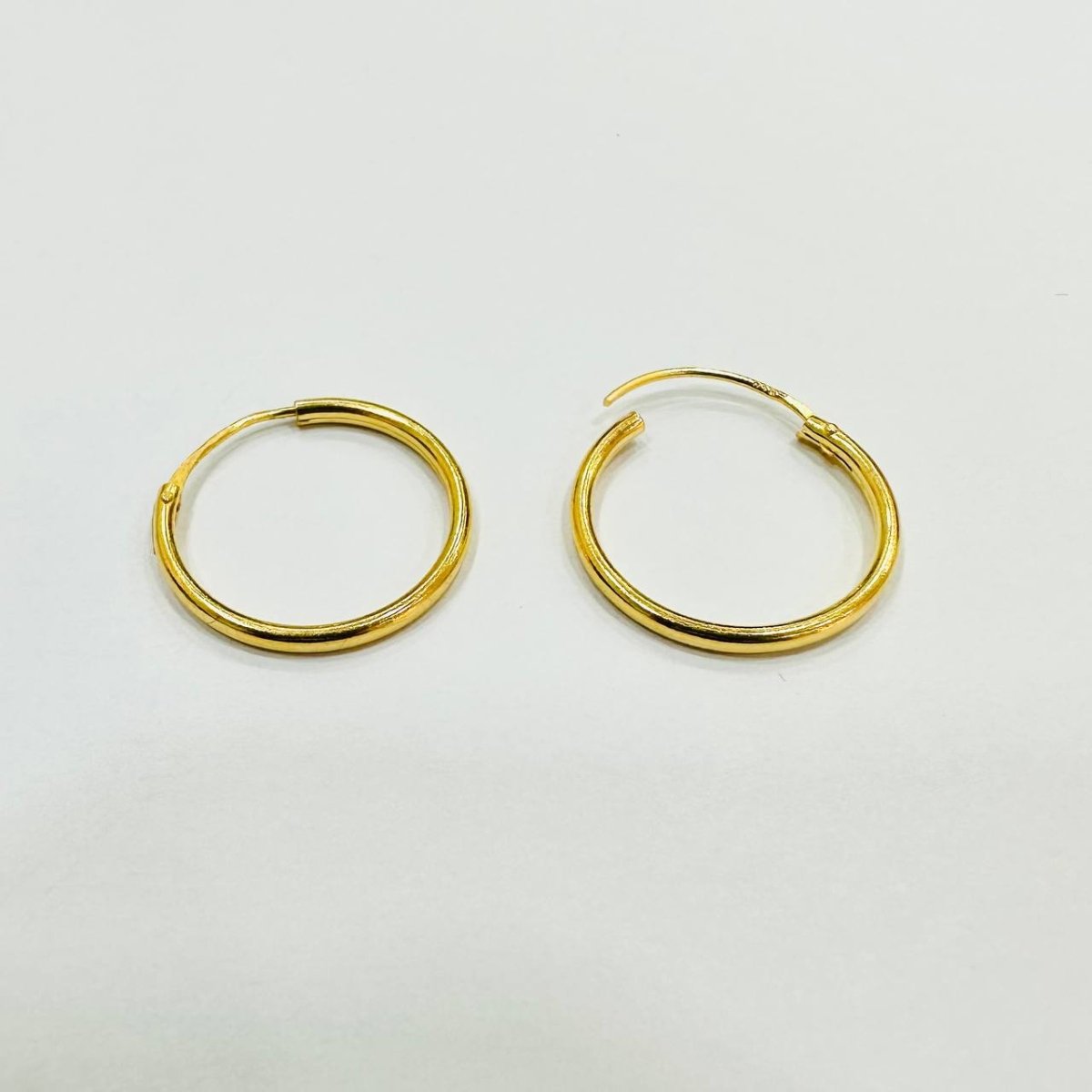 916 / 22k Loop Earring Simple design - Best Gold Shop 22k gold 22k gold earring 916 gold 916 gold