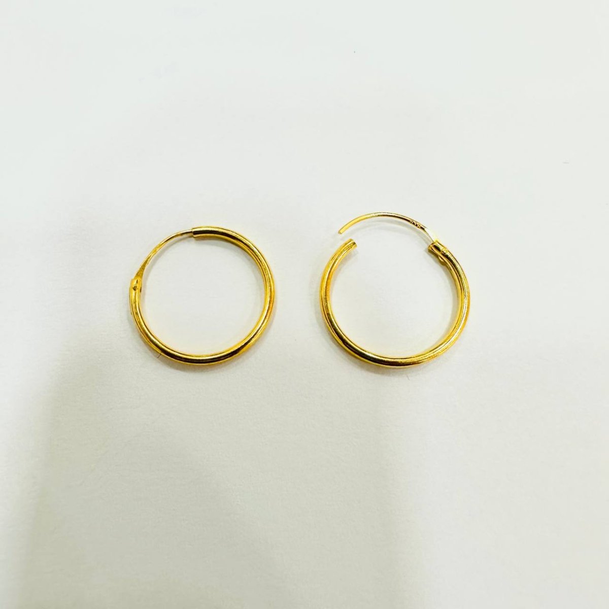 916 / 22k Loop Earring Simple design - Best Gold Shop 22k gold 22k gold earring 916 gold 916 gold