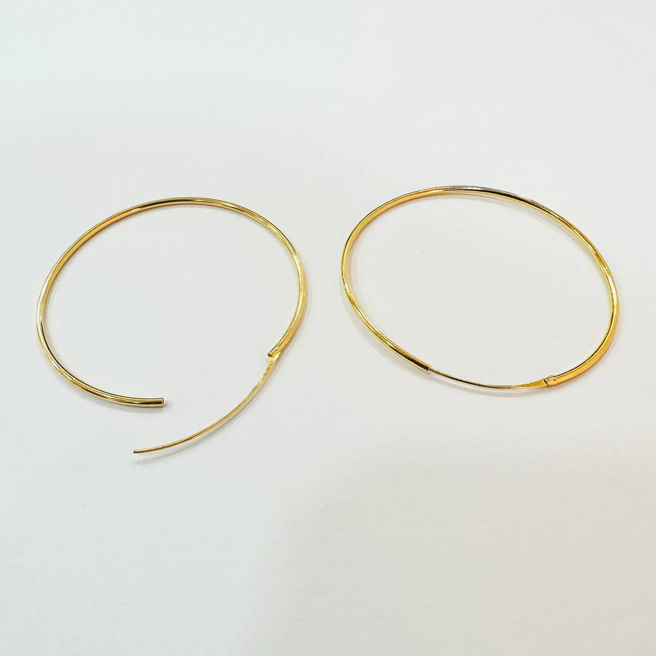 916 / 22k Loop Earring Simple design - Best Gold Shop 22k gold 22k gold earring 916 gold 916 gold