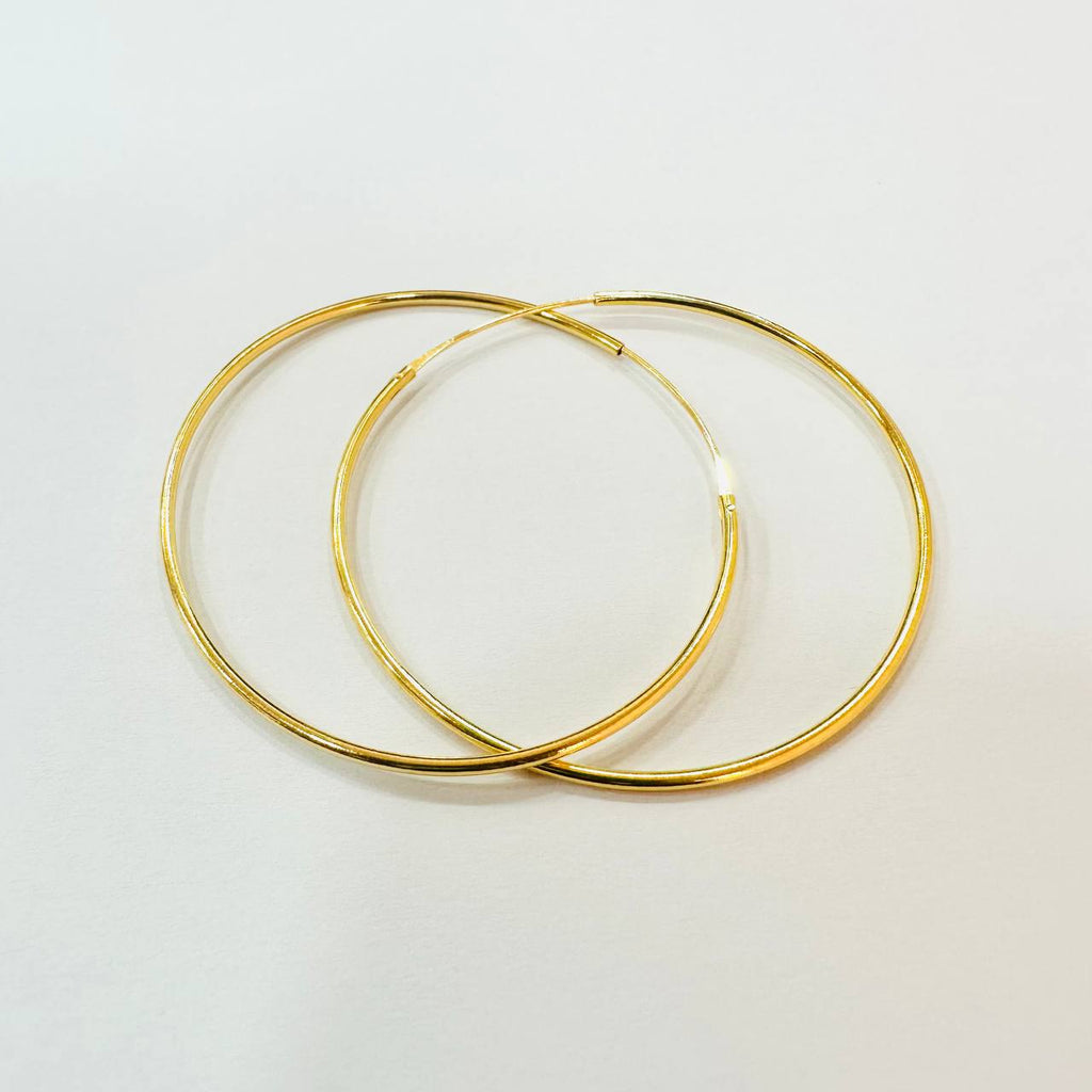 916 / 22k Loop Earring Simple design - Best Gold Shop 22k gold 22k gold earring 916 gold 916 gold