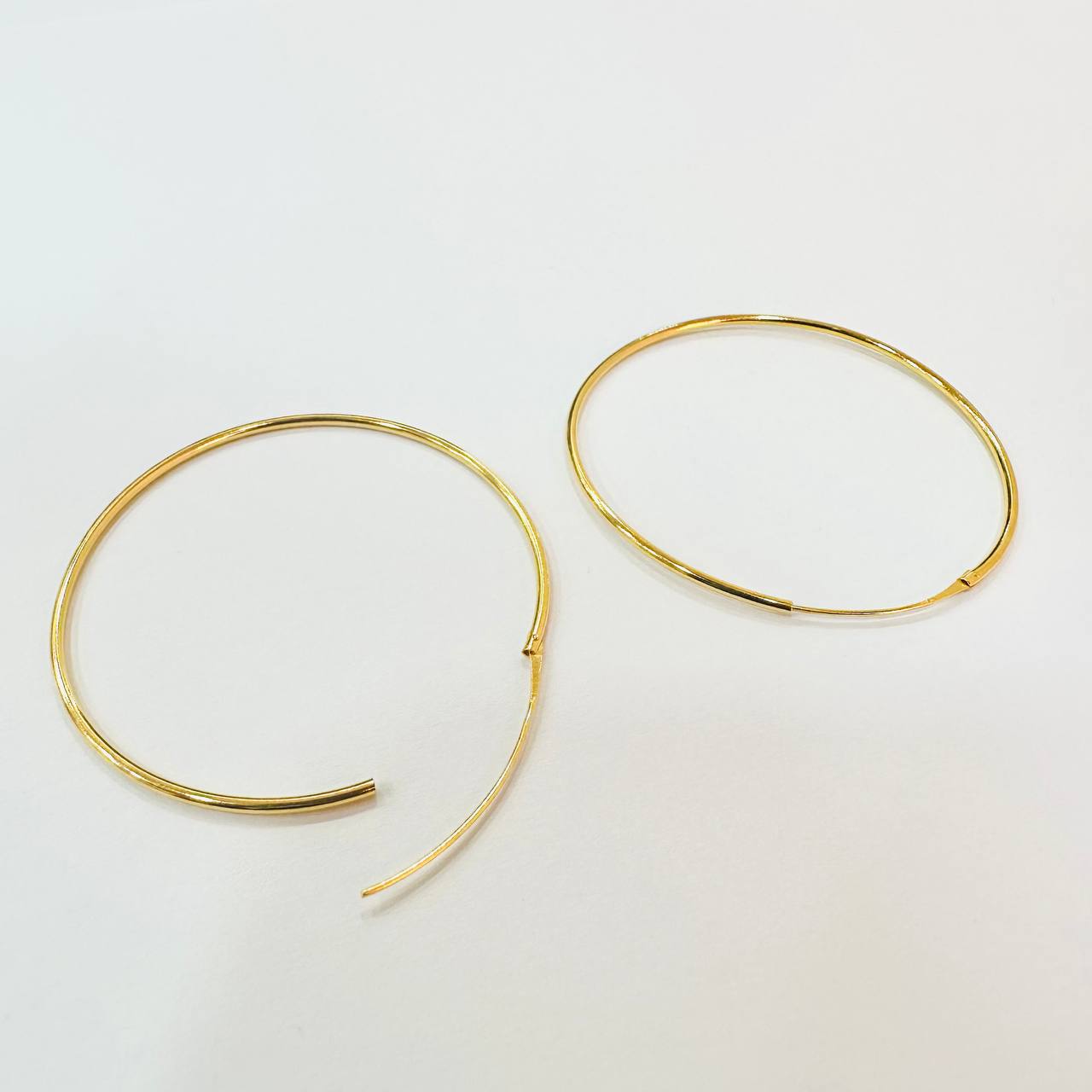 916 / 22k Loop Earring Simple design - Best Gold Shop 22k gold 22k gold earring 916 gold 916 gold