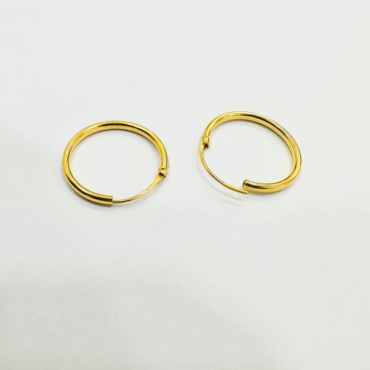 916 / 22k Loop Earring Simple design - Best Gold Shop 22k gold 22k gold earring 916 gold 916 gold