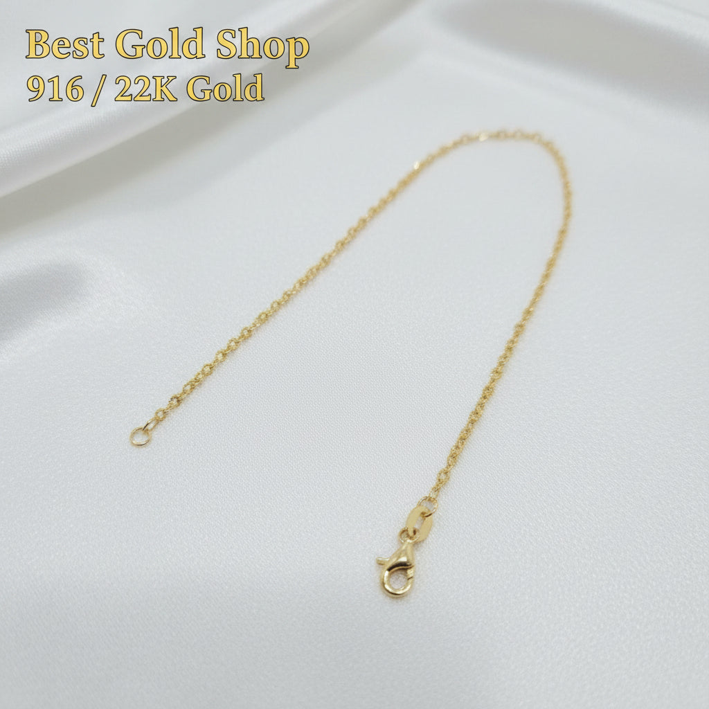 916 Gold (22k) Floral Bracelet Significant Light WeightBraceletsBest Gold Shop