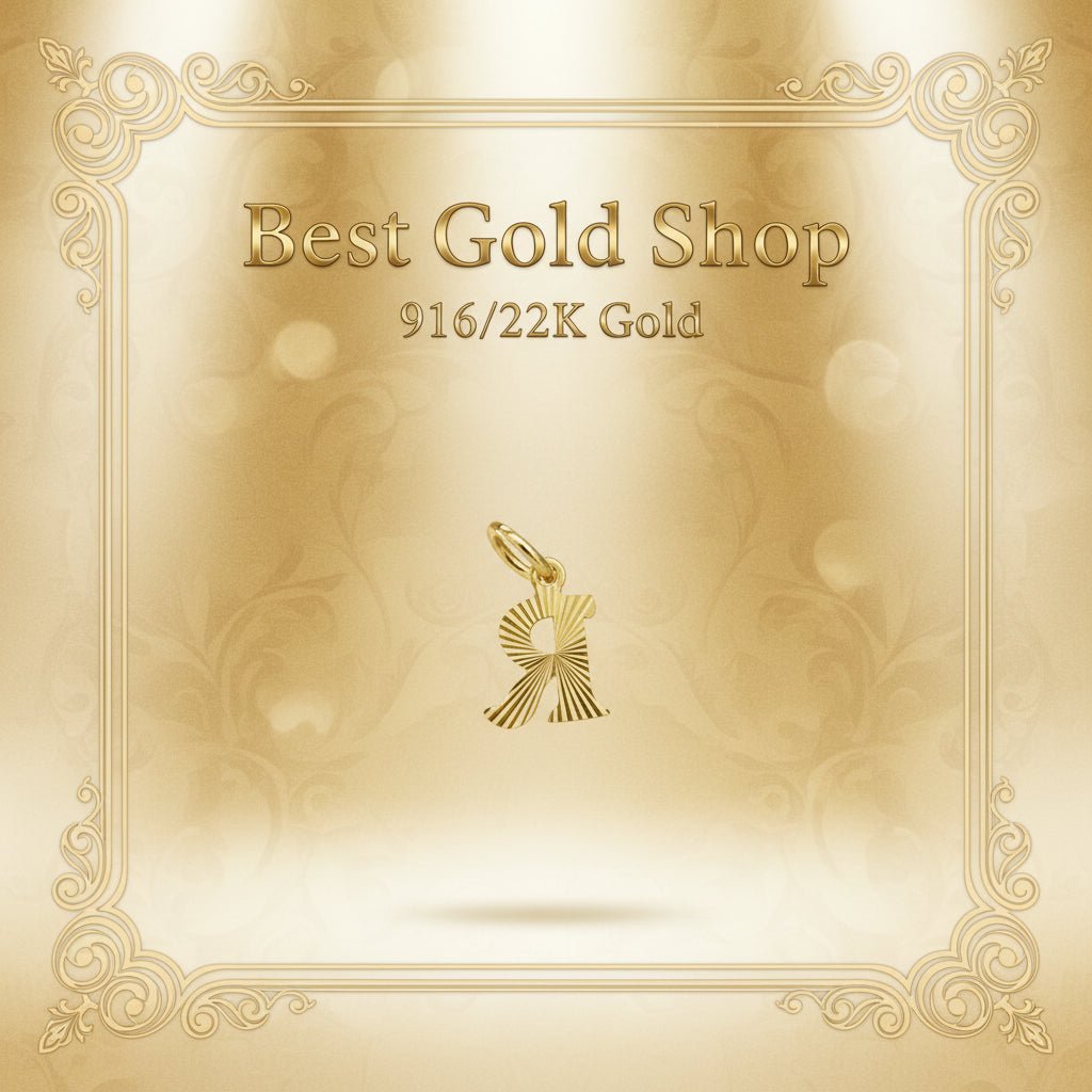 916 Gold (22K) Alphabet Pendant New Design Charm/Pendant for WomenCharms & PendantsBest Gold Shop