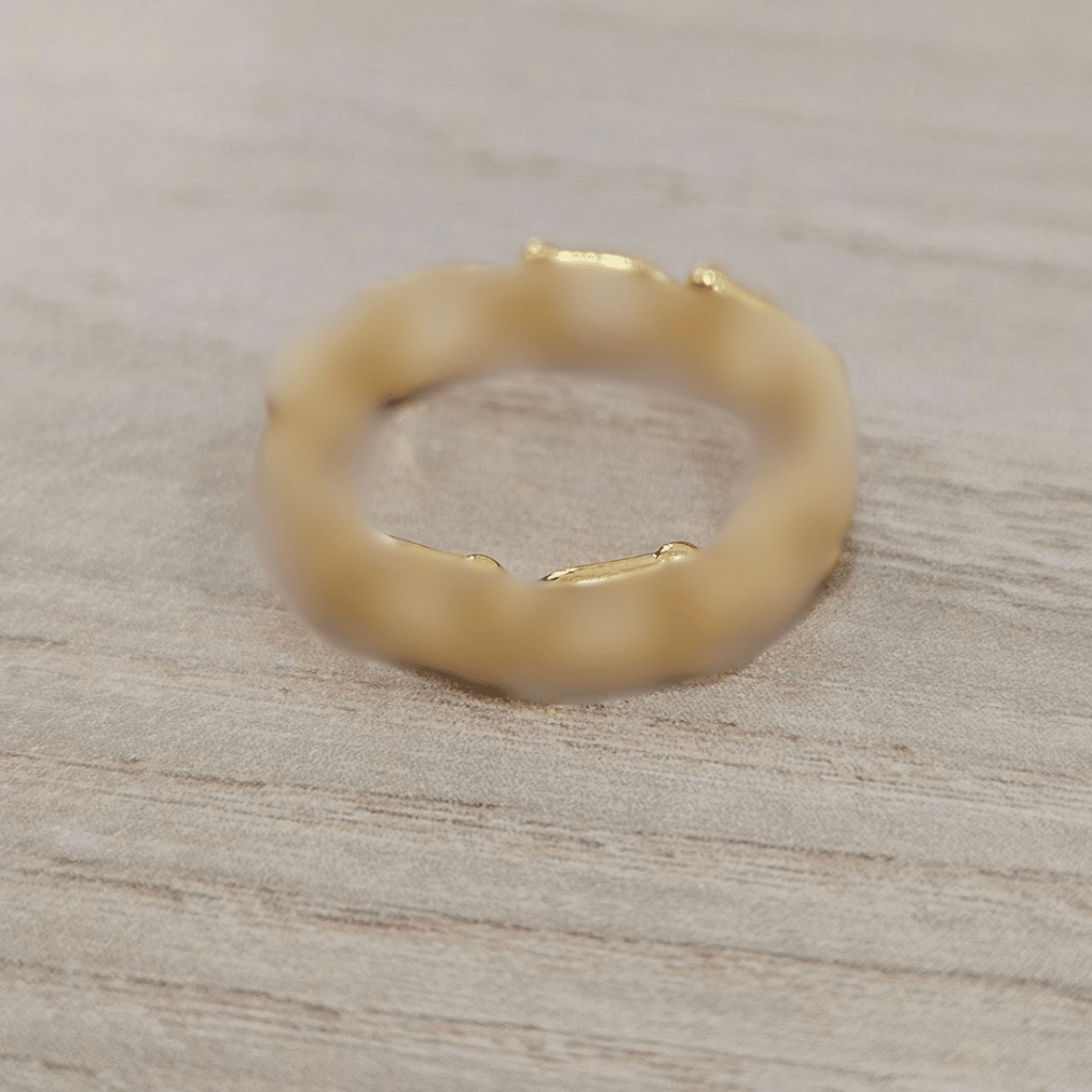 916 Gold Anchor Link Hook RingRingsBest Gold Shop