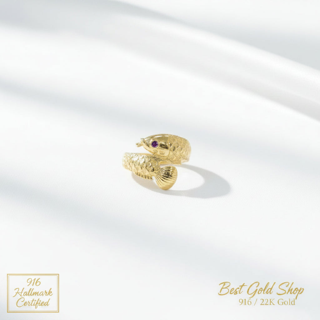 916 Gold Arowana Ring by Best Gold Shop exquisite pieceRingsBest Gold Shop