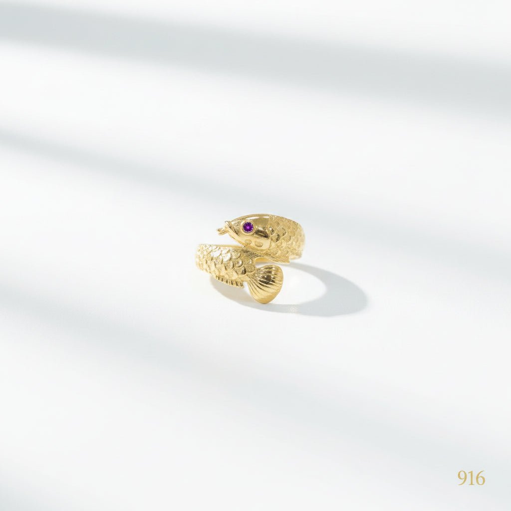916 Gold Arowana Ring by Best Gold Shop exquisite pieceRingsBest Gold Shop