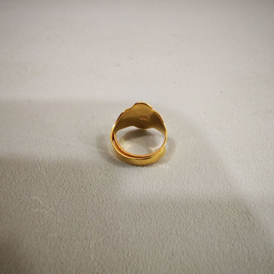 916 Gold Baby Ring Diamond cutting design new stockRingsBest Gold Shop