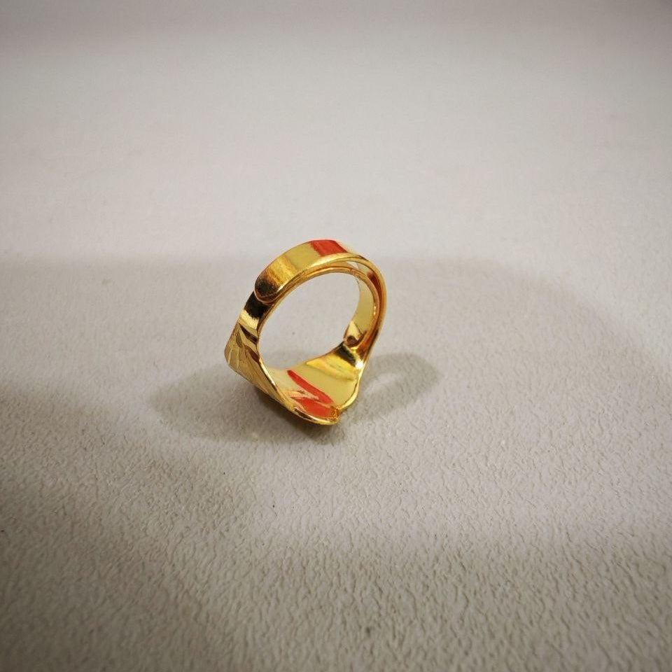 916 Gold Baby Ring Diamond cutting design new stockRingsBest Gold Shop