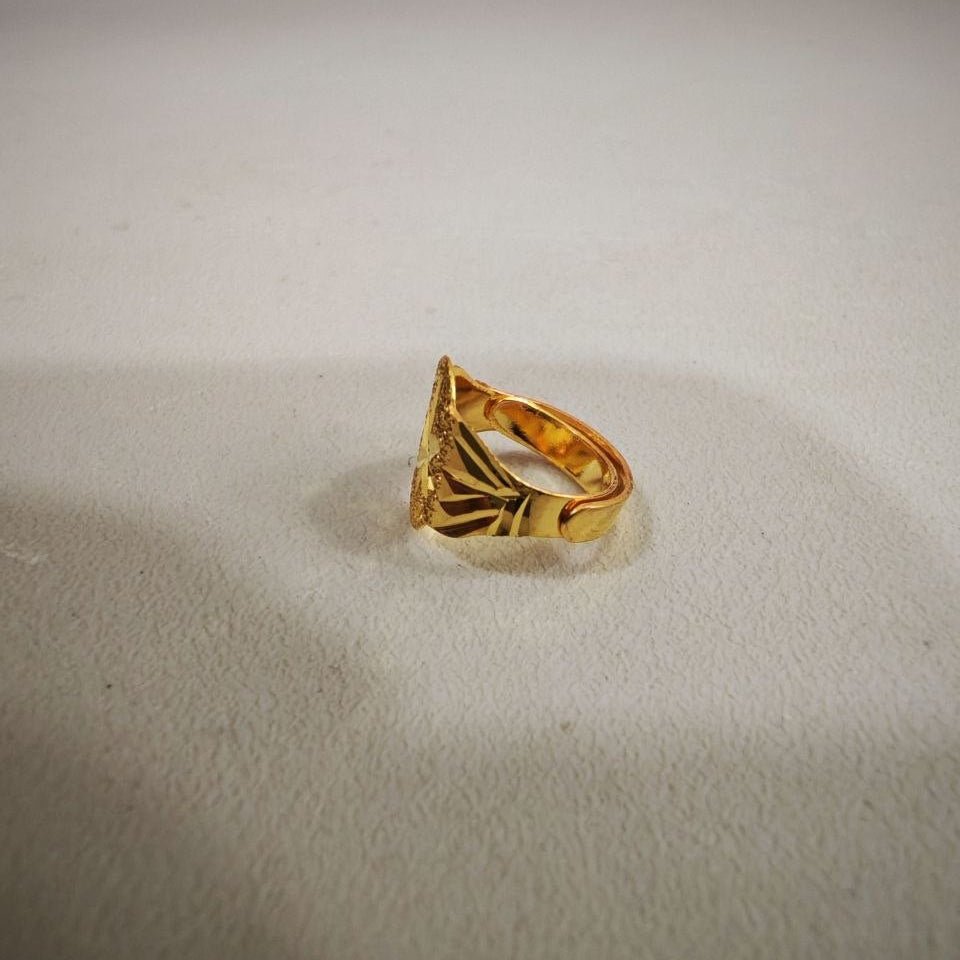 916 Gold Baby Ring Diamond cutting design new stockRingsBest Gold Shop