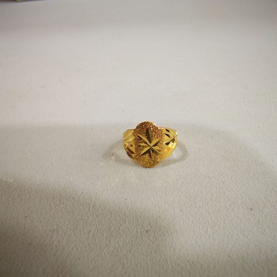 916 Gold Baby Ring Diamond cutting design new stockRingsBest Gold Shop