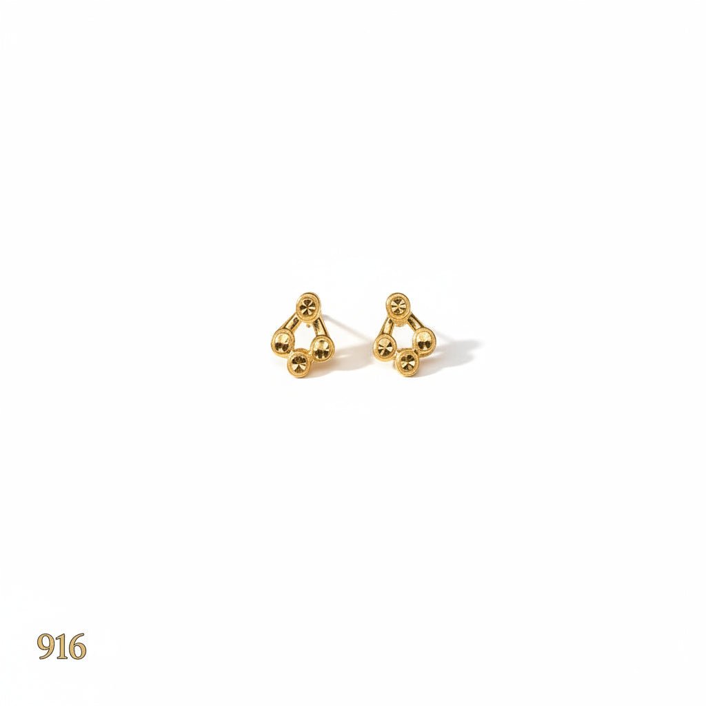 916 Gold Balloon Earring by Best Gold ShopEarringsBest Gold Shop