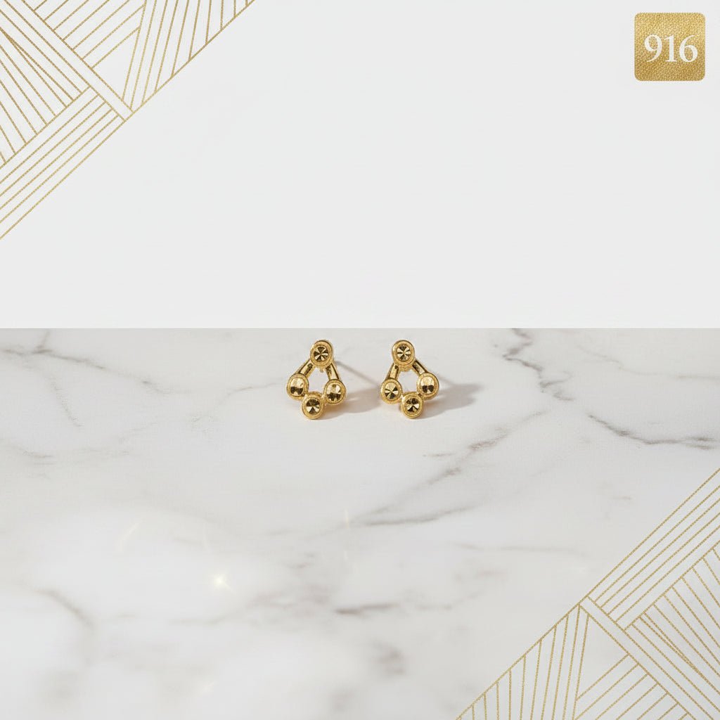 916 Gold Balloon Earring by Best Gold ShopEarringsBest Gold Shop