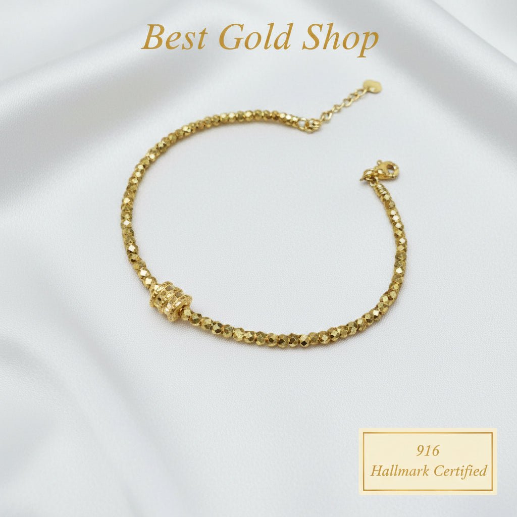 916 Gold Bead Bangle Different Design Simple and ElegantbangleBest Gold Shop