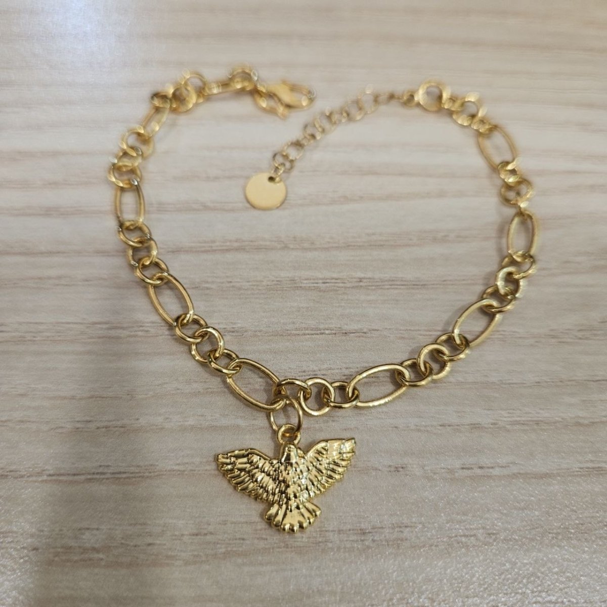 916 Gold Bracelet Link Design With Dangling CharmsBraceletsBest Gold Shop
