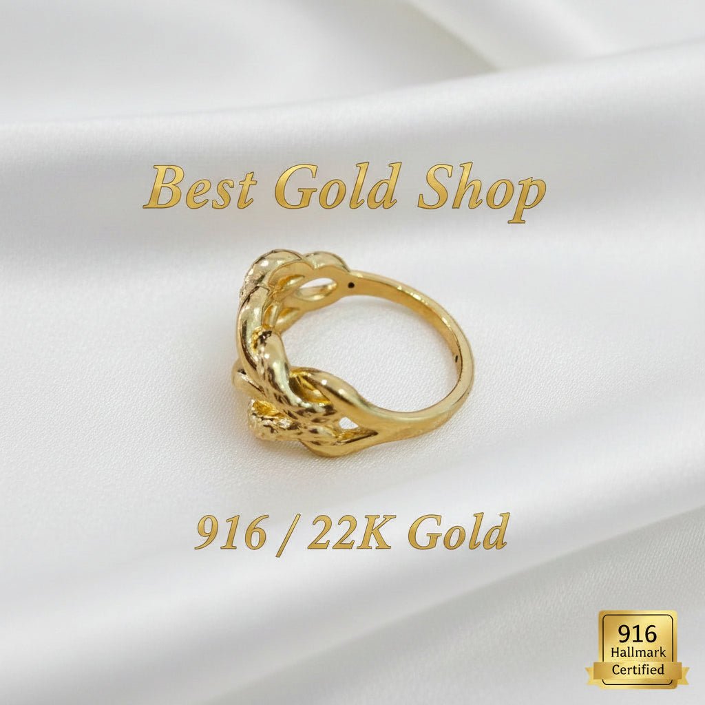 916 Gold Braided V2 - Full GoldRingsBest Gold Shop