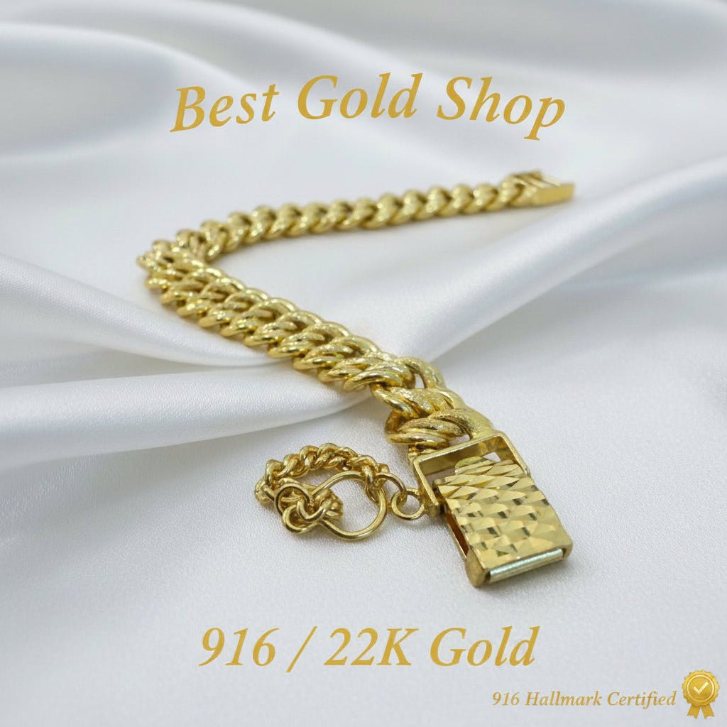 916 Gold Coconut Bracelet Heavier versionBraceletsBest Gold Shop