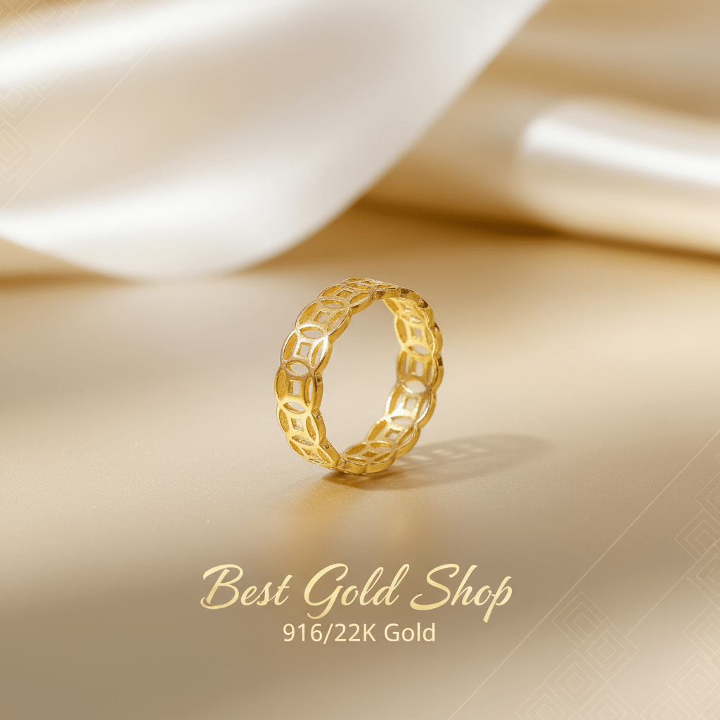 916 Gold Coin Ring v2 by Best Gold Shop916 goldBest Gold Shop
