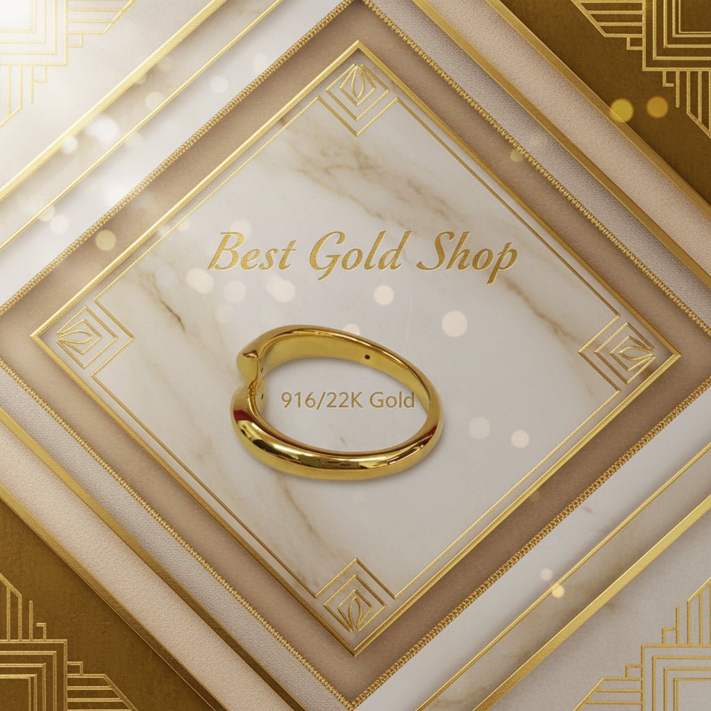 916 Gold (22K) Crossover Light Weight New design Ring for WomenRingsBest Gold Shop