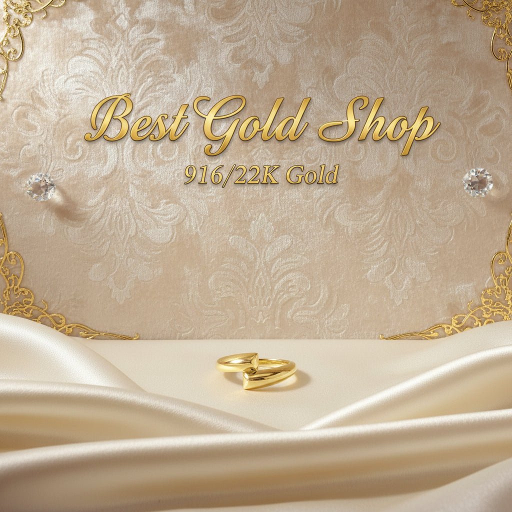 916 Gold (22K) Crossover Light Weight New design Ring for WomenRingsBest Gold Shop