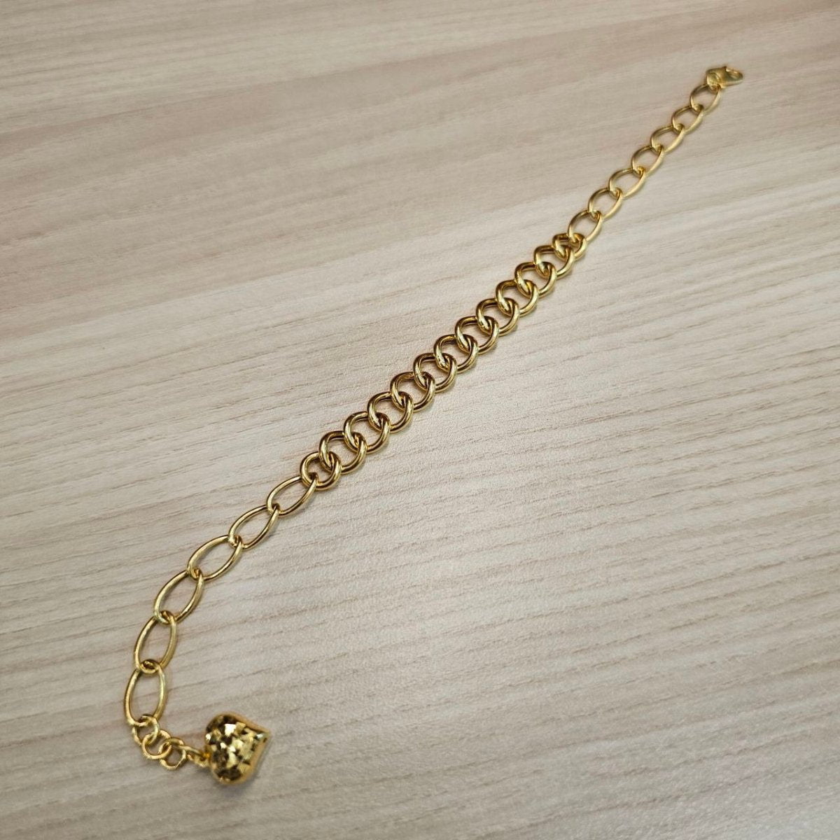 916 Gold Fancy Link Chain Dual Design BraceletBraceletsBest Gold Shop