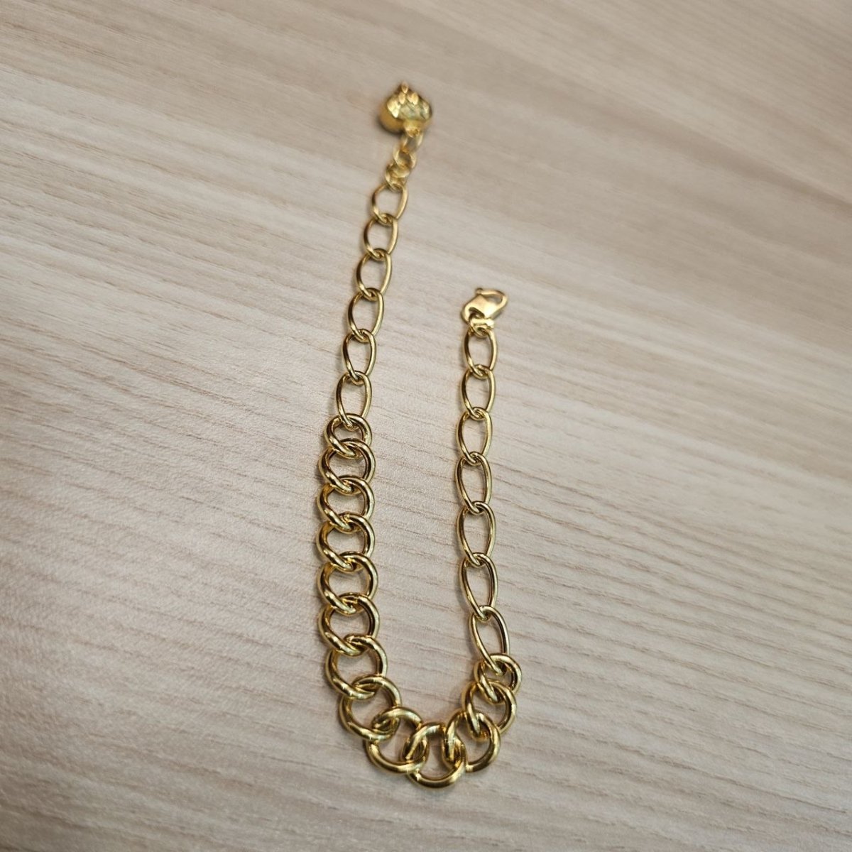 916 Gold Fancy Link Chain Dual Design BraceletBraceletsBest Gold Shop
