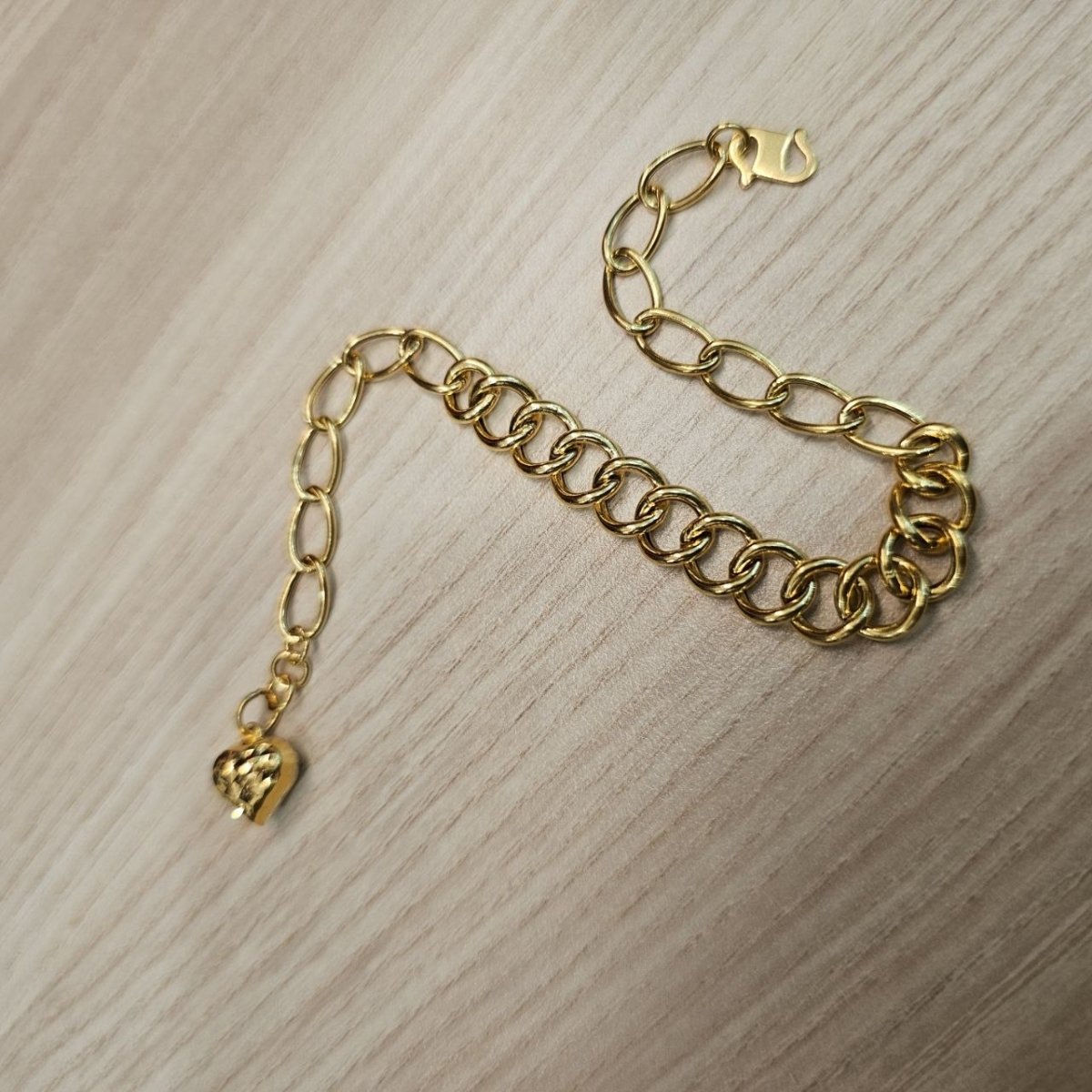 916 Gold Fancy Link Chain Dual Design BraceletBraceletsBest Gold Shop
