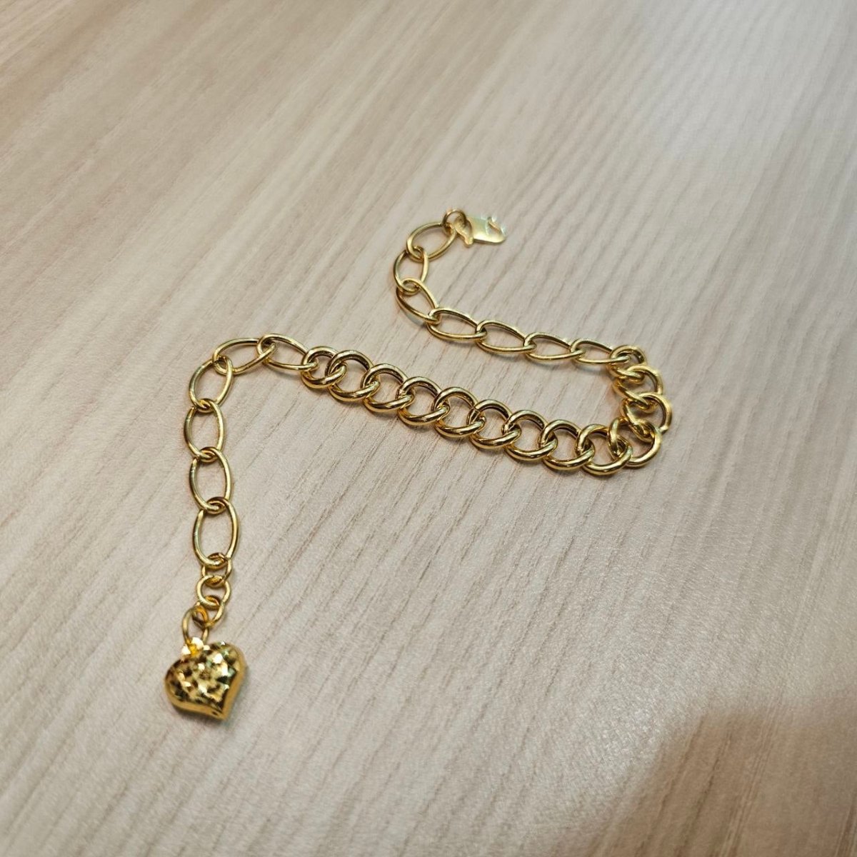 916 Gold Fancy Link Chain Dual Design BraceletBraceletsBest Gold Shop