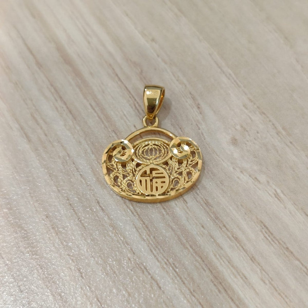 916 Gold Flat Ingot Pendant New DesignCharms & PendantsBest Gold Shop