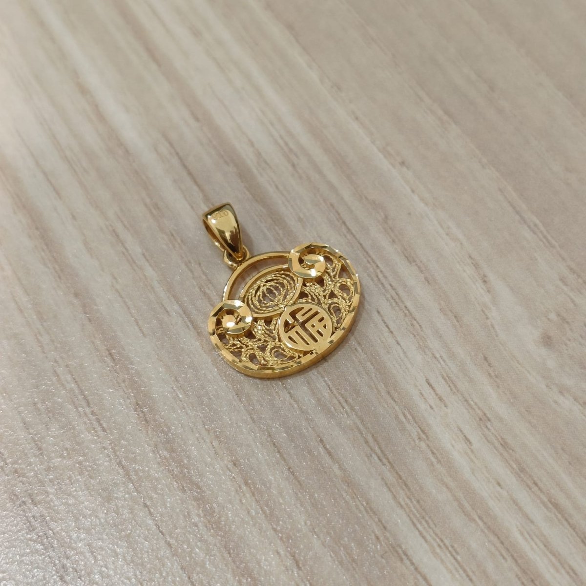 916 Gold Flat Ingot Pendant New DesignCharms & PendantsBest Gold Shop