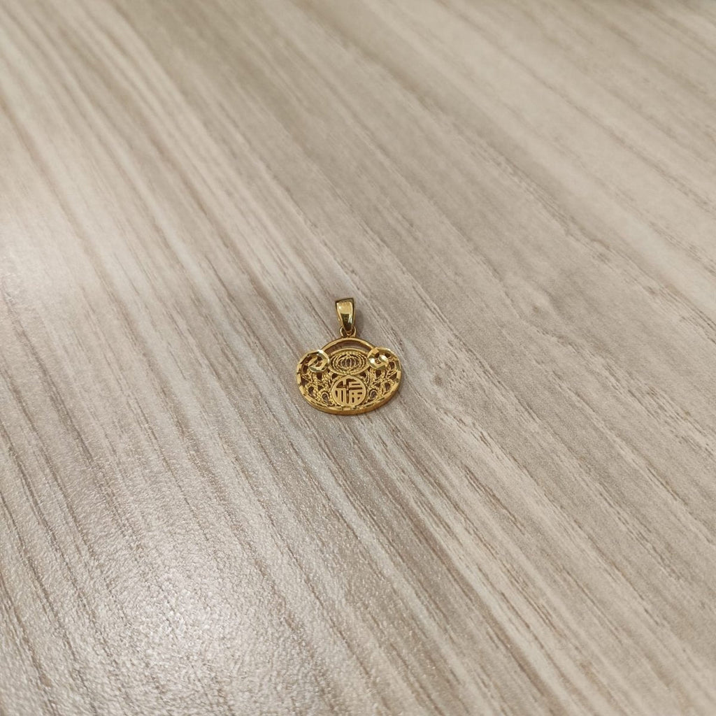 916 Gold Flat Ingot Pendant New DesignCharms & PendantsBest Gold Shop