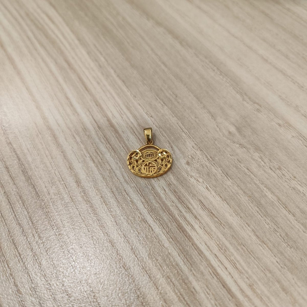 916 Gold Flat Ingot Pendant New DesignCharms & PendantsBest Gold Shop