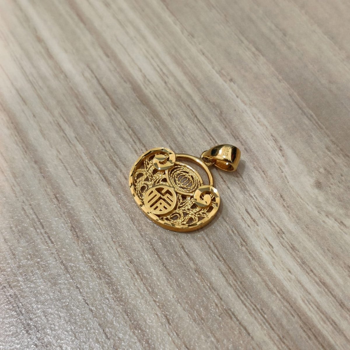 916 Gold Flat Ingot Pendant New DesignCharms & PendantsBest Gold Shop