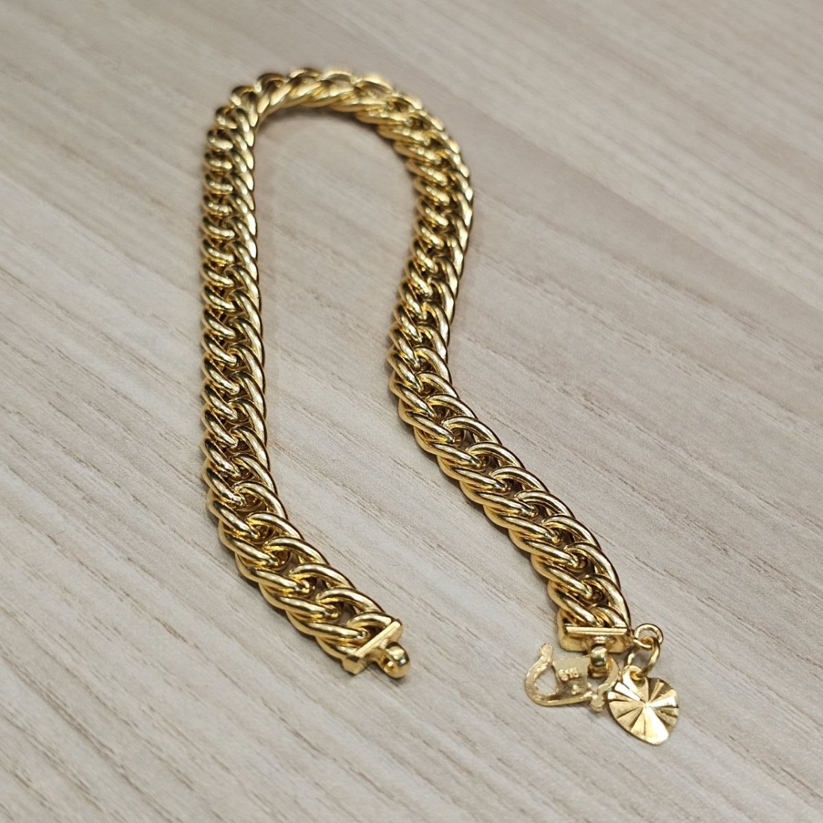 916 Gold Flat Spike Bracelet Unisex DesignBraceletsBest Gold Shop