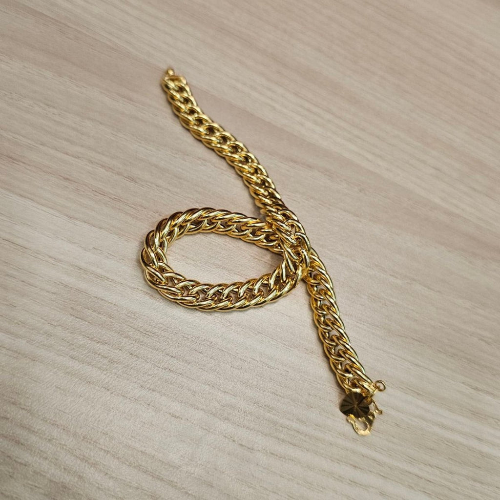 916 Gold Flat Spike Bracelet Unisex DesignBraceletsBest Gold Shop