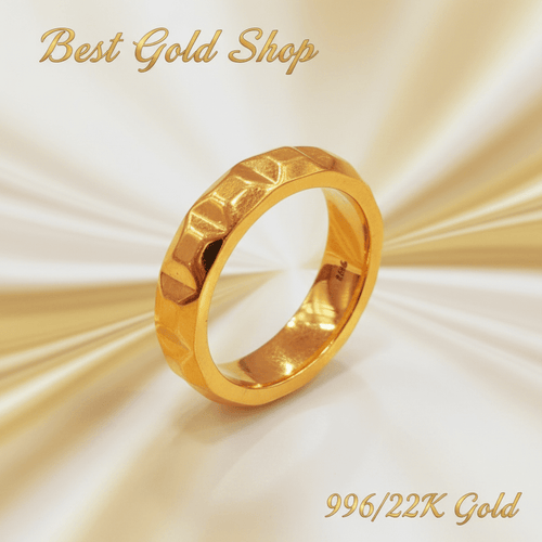 916 Gold Hammered Ring – Bold Look, Lightweight ComfortRingsBest Gold Shop