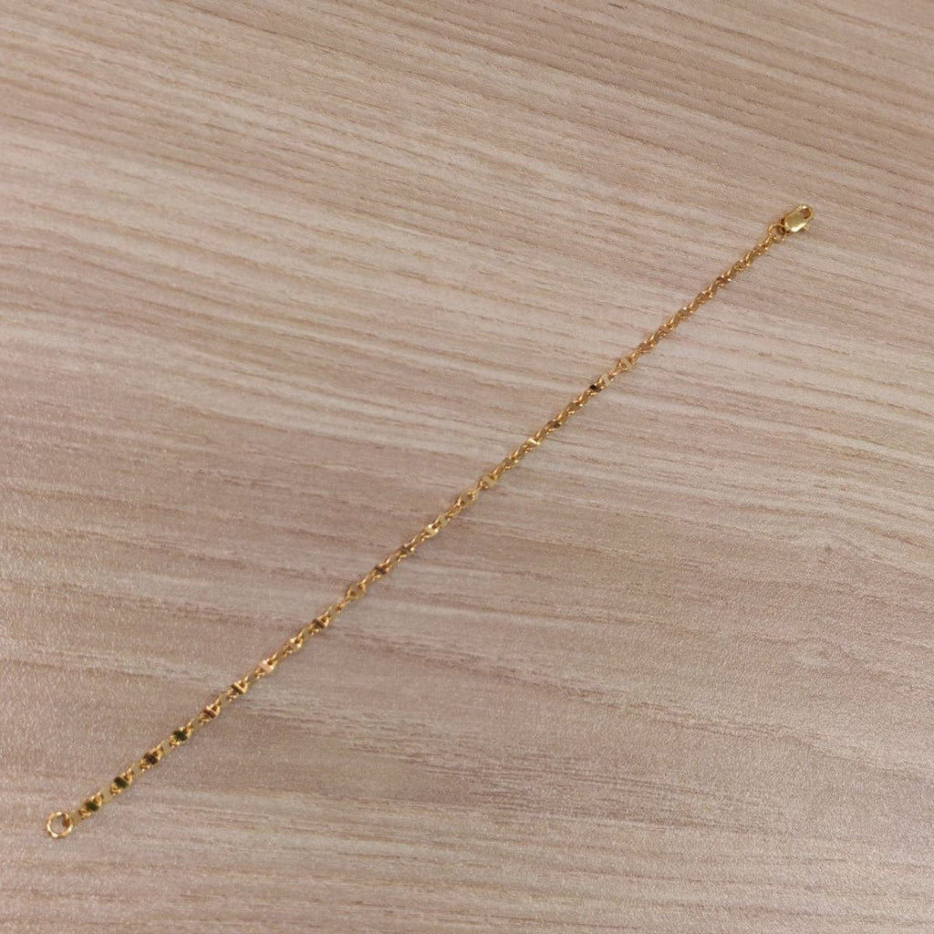 916 Gold Ingot Design Shiny Bracelet Slim and elegantBraceletsBest Gold Shop