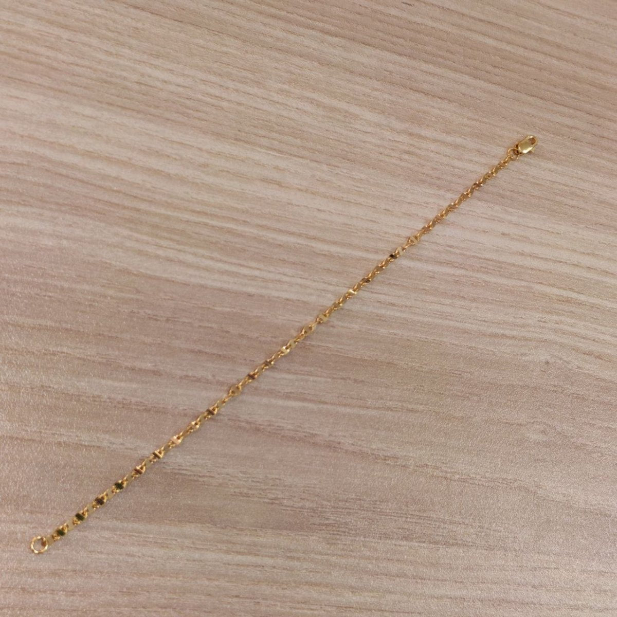 916 Gold Ingot Design Shiny Bracelet Slim and elegantBraceletsBest Gold Shop