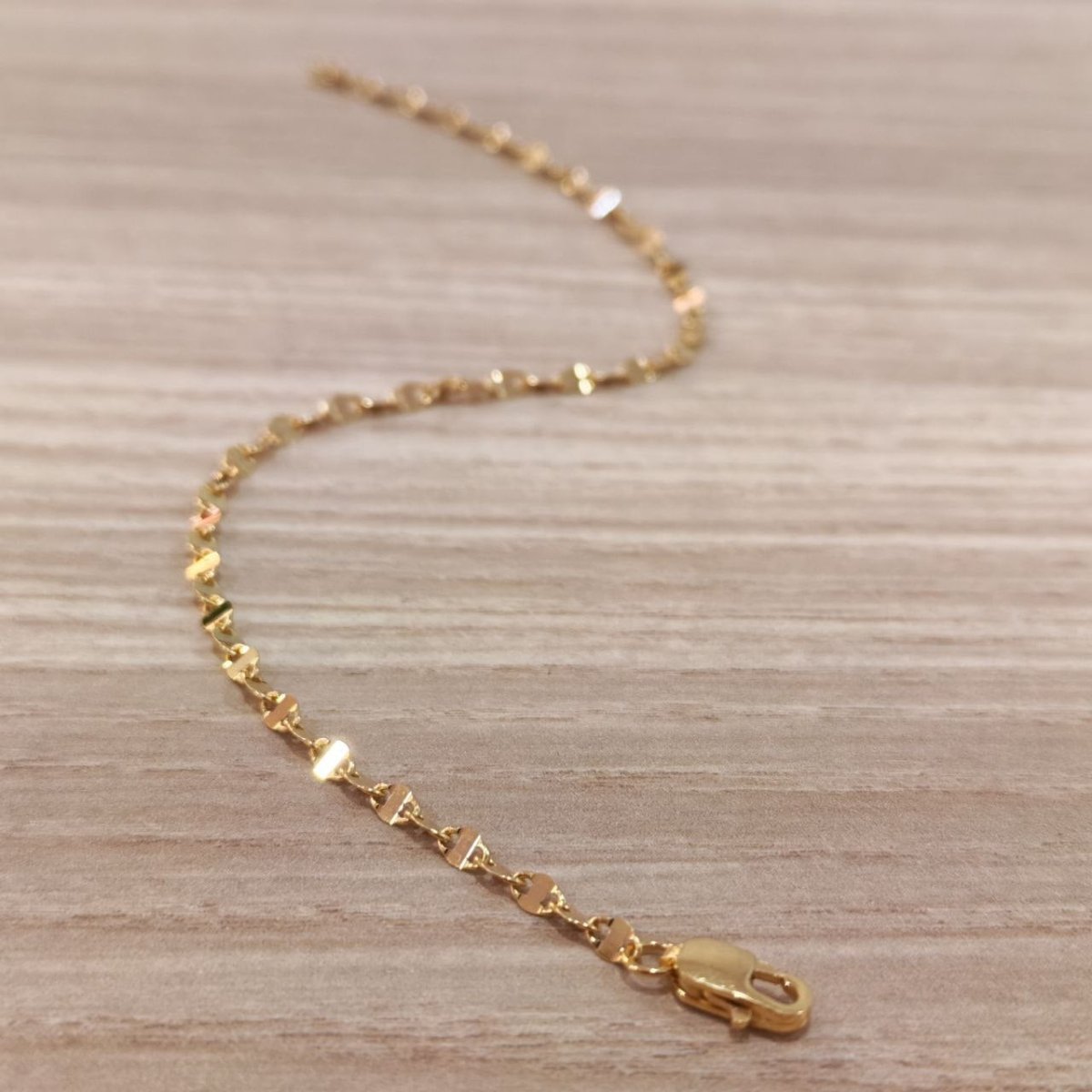 916 Gold Ingot Design Shiny Bracelet Slim and elegantBraceletsBest Gold Shop
