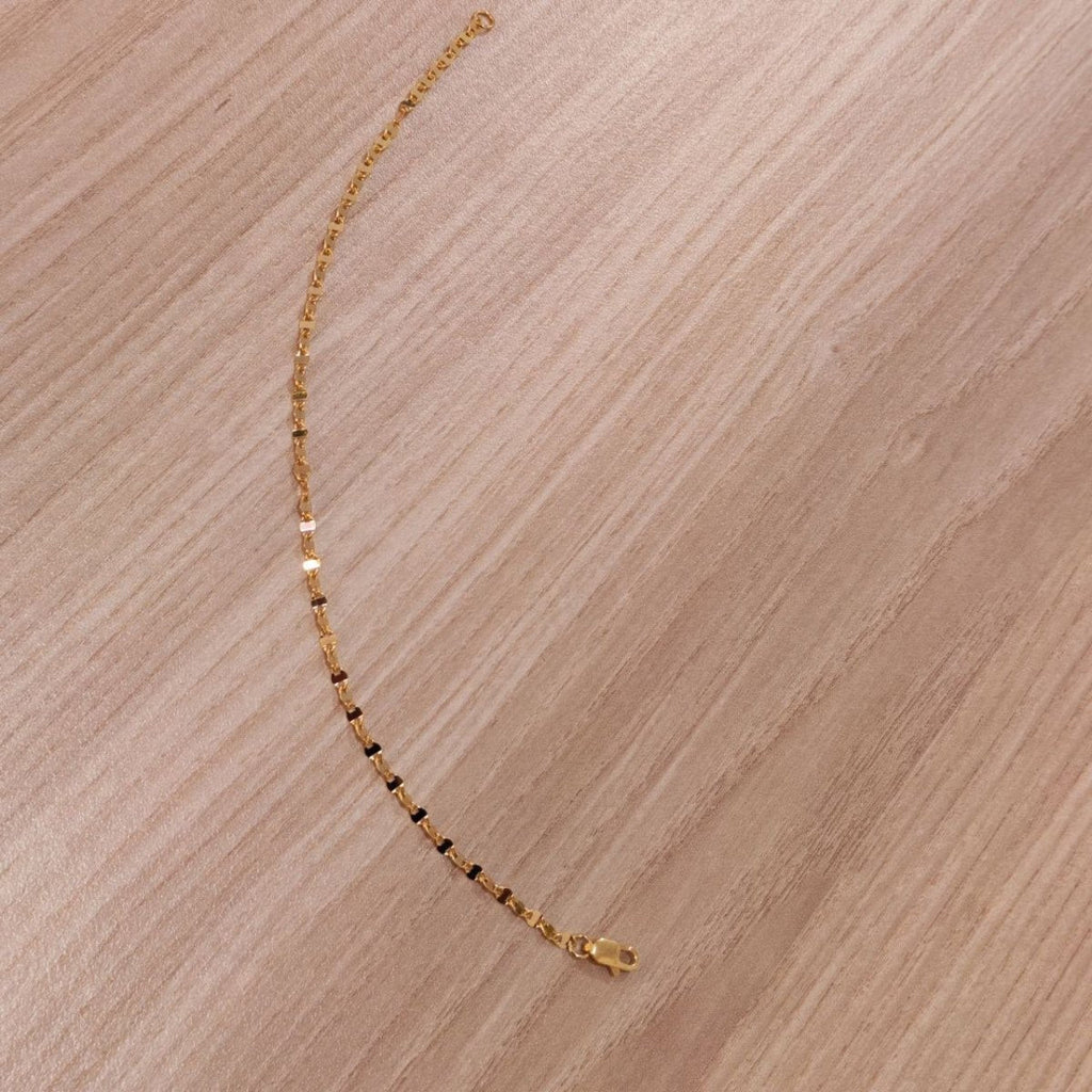 916 Gold Ingot Design Shiny Bracelet Slim and elegantBraceletsBest Gold Shop