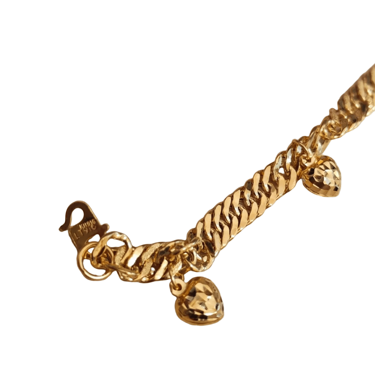 916 Gold Lipan Dangling Heart BraceletBraceletsBest Gold Shop