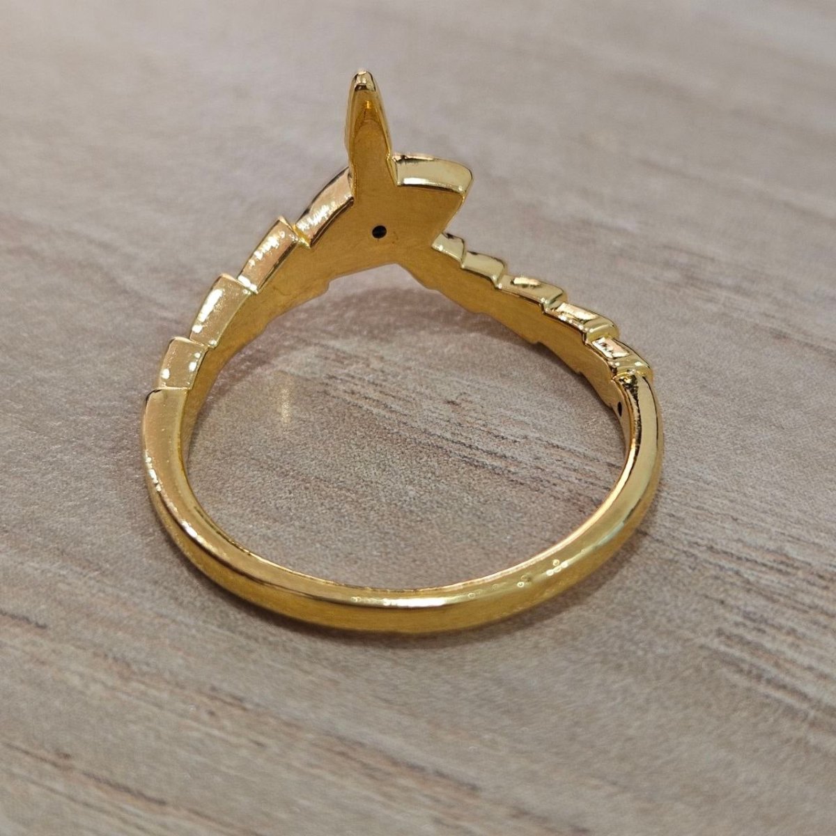 916 Gold Naga Snake Dragon Ring Feather LightRingsBest Gold Shop
