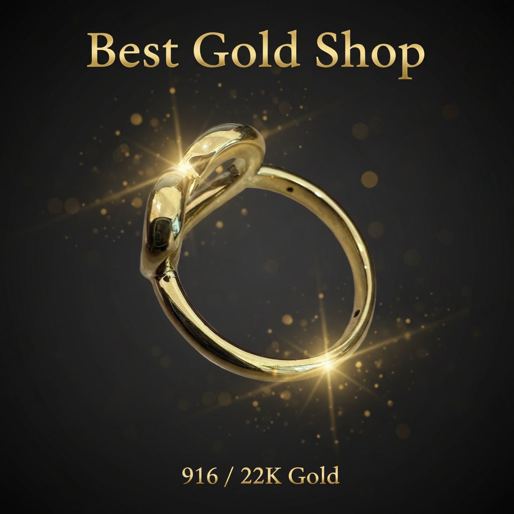 916 Gold Ring Big Heart V2 - 22k gold 22k gold ring - Best Gold Shop