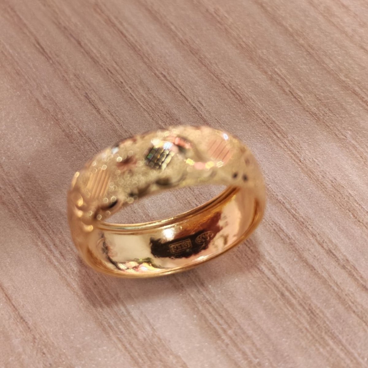 916 Gold Ring Hollow Design V8 New DesginRingsBest Gold Shop