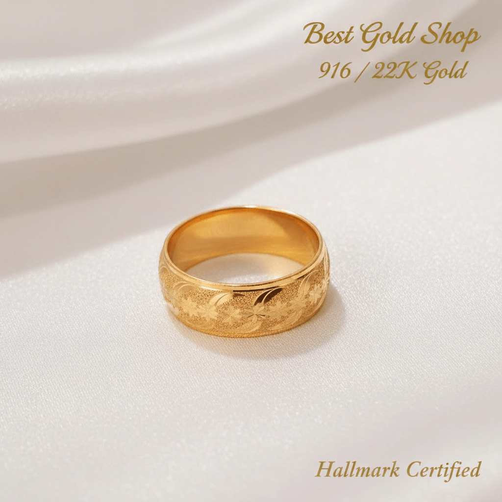 916 Gold Ring Hollow Design V9 New DesginRingsBest Gold Shop