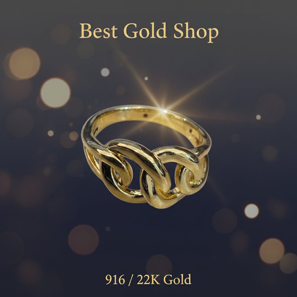 916 Gold Ring Papan Design New and light Design - 22k gold 22k gold ring - Best Gold Shop
