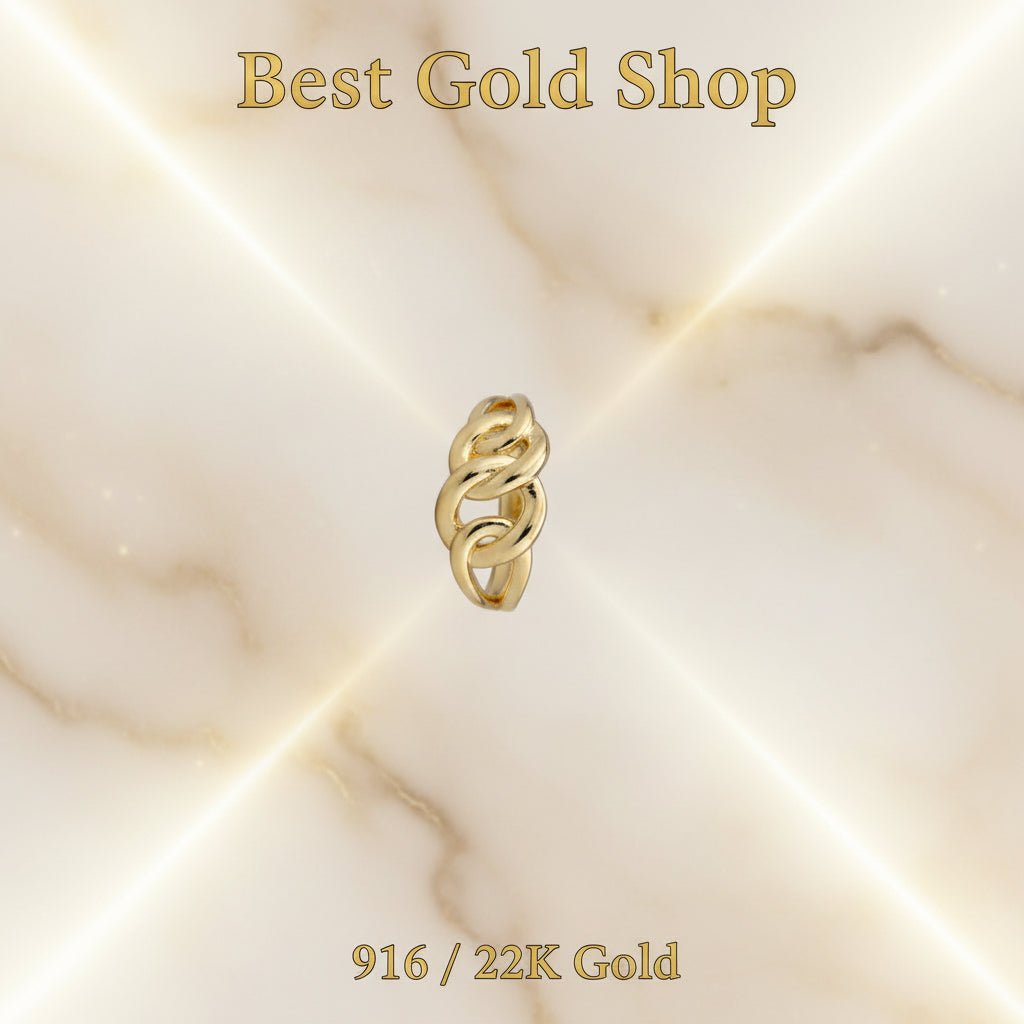 916 Gold Ring Papan Design New and light Design - 22k gold 22k gold ring - Best Gold Shop