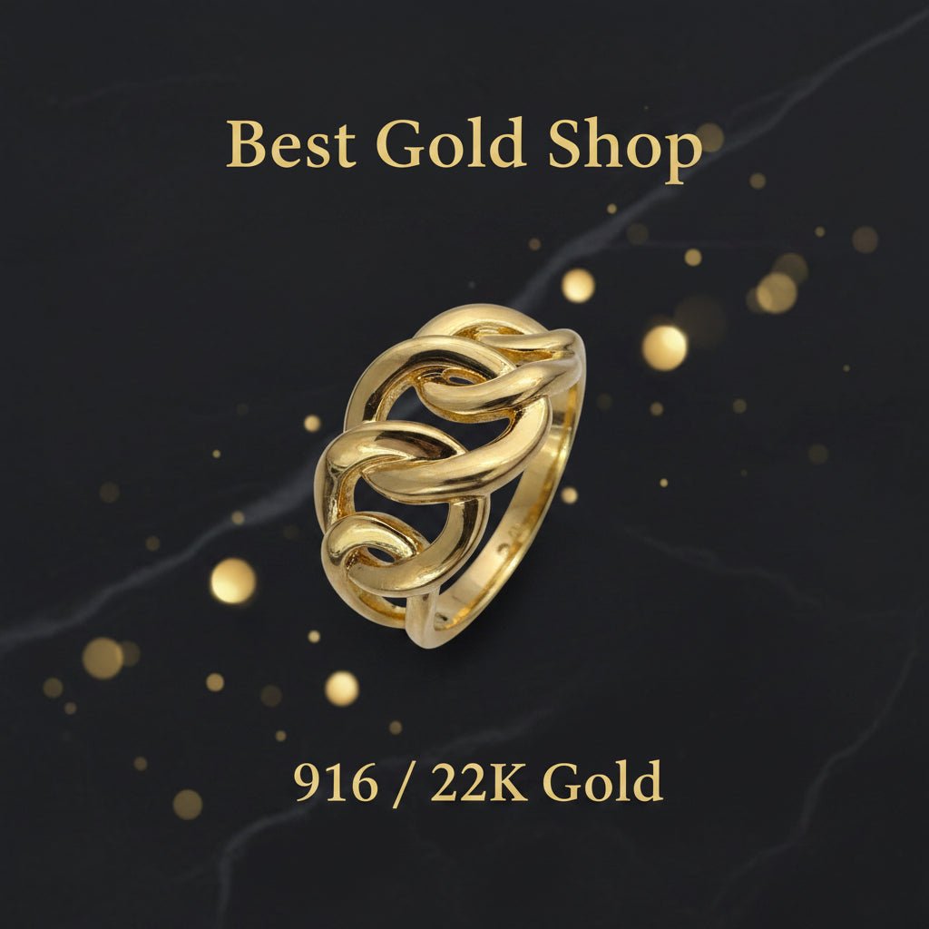 916 Gold Ring Papan Design New and light Design - 22k gold 22k gold ring - Best Gold Shop