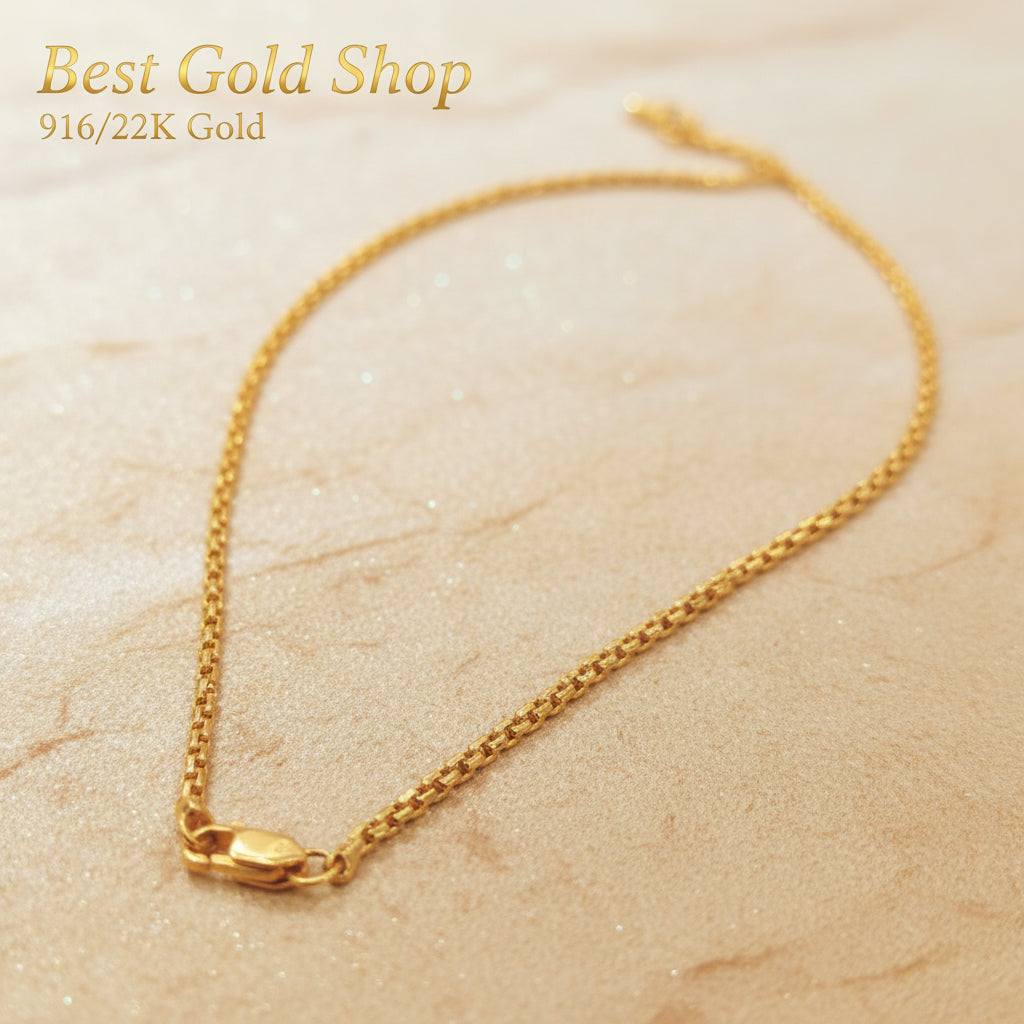 916 Gold Shiny Wan Zi Necklace – Evergreen DesignNecklacesBest Gold Shop